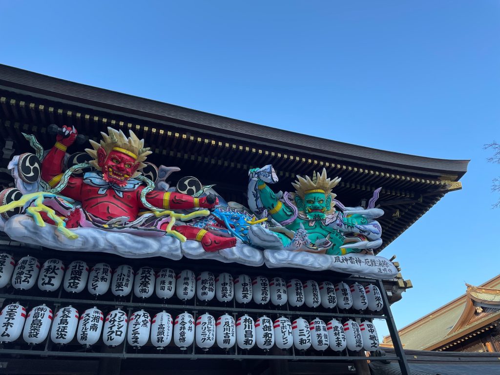 寒川神社の風神雷神