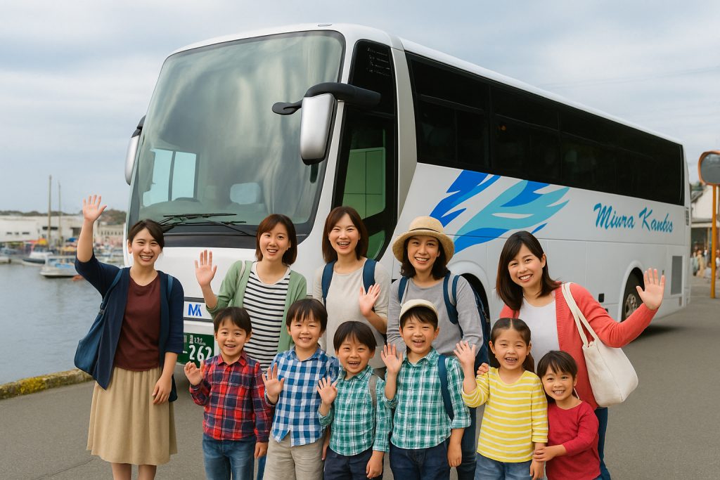 三浦観光バスとお客様